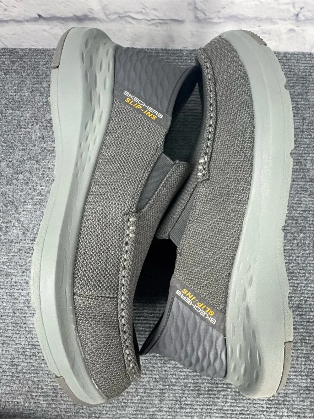 Skechers Slip-Ins Arch Fit Gray Hands Free Casual Shoes Mens 13